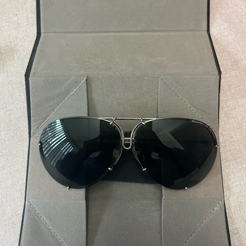 Porsche Design 8000 sunglasses with 2 additional sets of lenses.